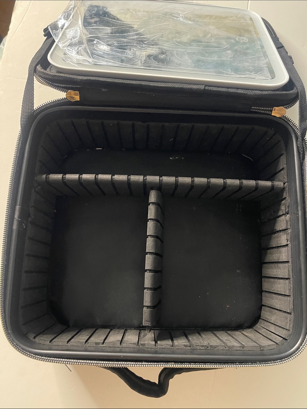Black Padded Travel Organizer Case